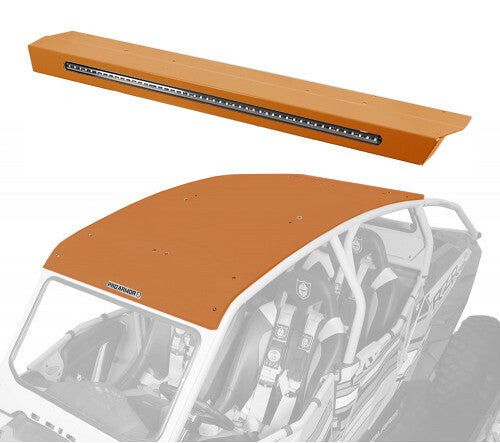 Pro Armor Asylum Rear Wing With Lightbar Orange Rust Metallic - P144R123ORM Polaris RZR 2014-2022