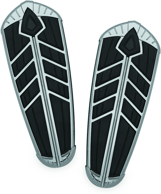 Kuryakyn 5650 Spear Driver Floorboard Inserts Indian Chrome - Photo - Primary