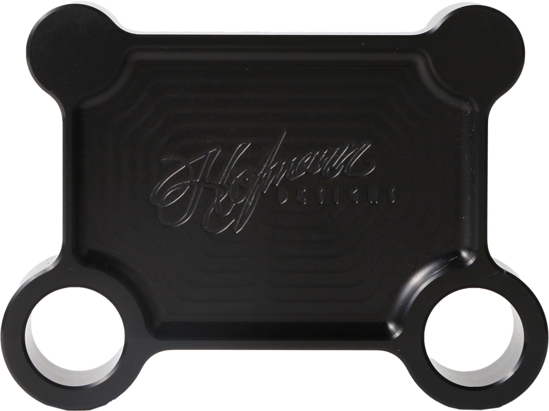 Hofmann Designs 563-04108 HDB-1017B H/D BILLET PULL BACK PLATE BLACK BATWING