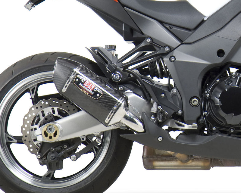 Yoshimura Exhaust Street R-77 Slip-ON SS-CF-CF Dual - 1412202 Kawasaki 1000 2010-2013