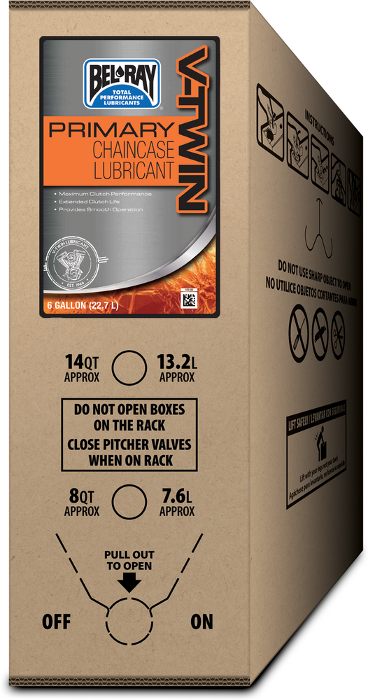 Bel-ray 840-1579 301830150033 PRIMARY V-TWIN CHAINCASE LUBE 6GAL BIB