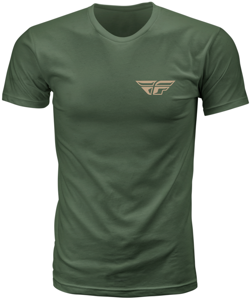 Fly Racing 354-04052X 354-04052X FLY STAPLE TEE GREEN 2X