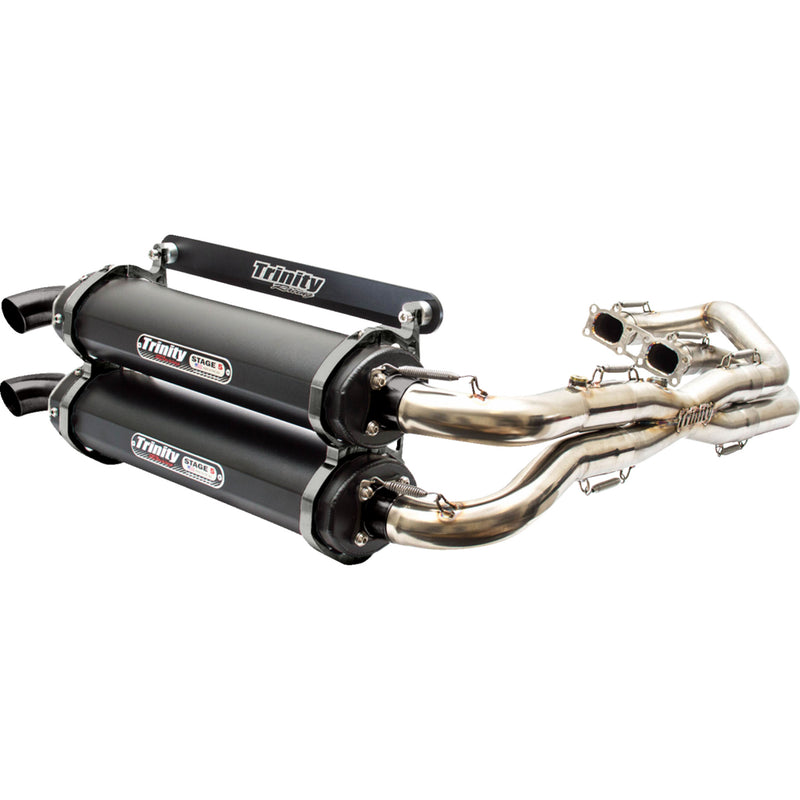 Trinity Racing Stage 5 2-Into-2 Exhaust System - TR-4119D-C2 Polaris RZR 2014-2023