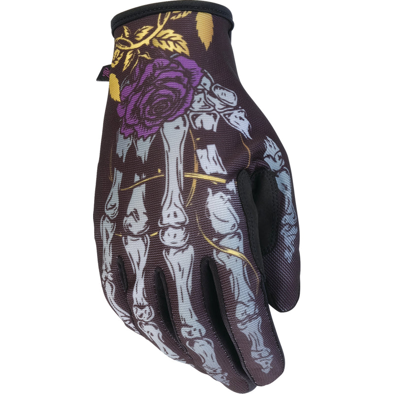 Z1R Women's Reflective Bone Gloves Black