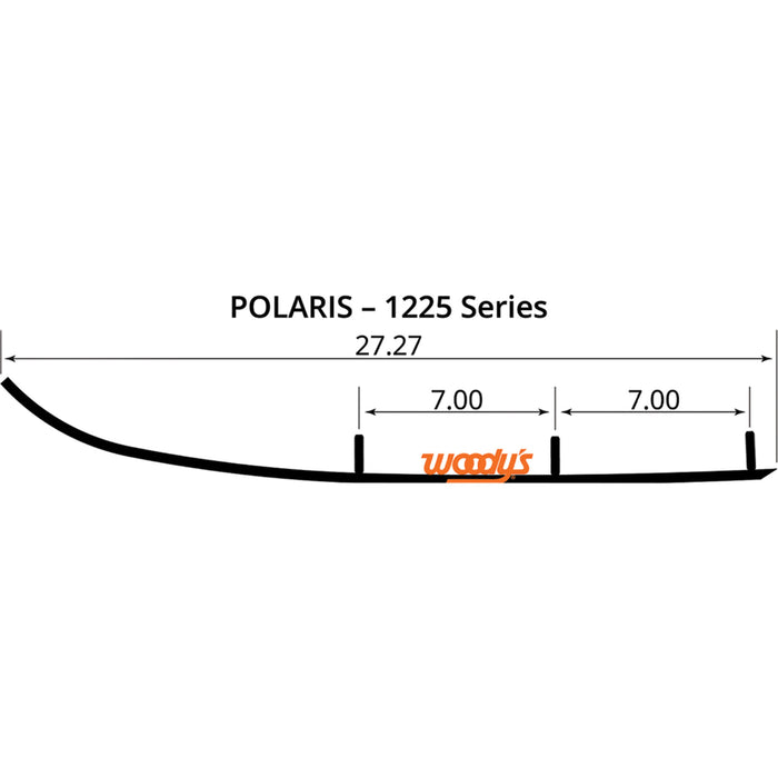 WOODY'S 4612-0117 WPI-1225 Executive Series™ Flat-Top® Wear Bars Executive Series™ Flat-Top® Runner