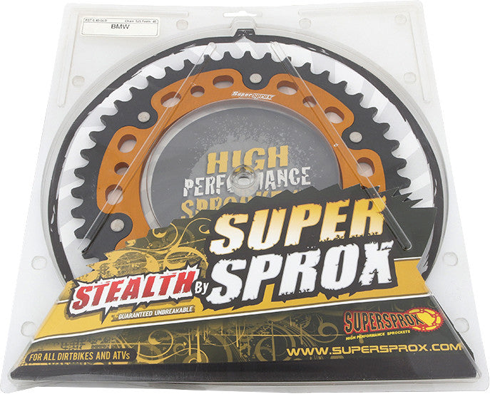 Supersprox Rear Stealth Sprocket Aluminum Steel 45T-525 GLD - RST-6-45-GLD BMW F800GS / F800R / F700GS / F800GS Adventure 2008-2016