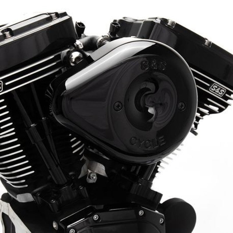S&S Cycle 170-0523 08-17 Touring/16-17 Softails Models Stealth Air Cleaner Kit W/ Black Teardrop Cover - User 1