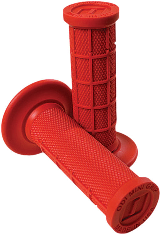 Odi 206-1067 H01MMR MINI MX HALF WAFFLE GRIPS RED