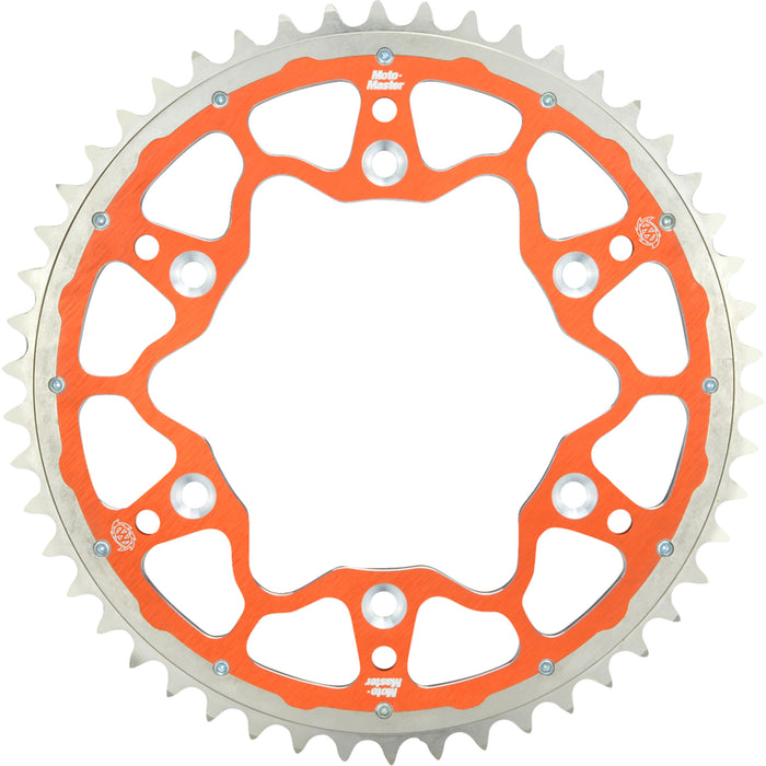 MOTO-MASTER 1211-2250 620073550 Fusion Series Dual Ring Rear Sprocket 50 tooth - orange
