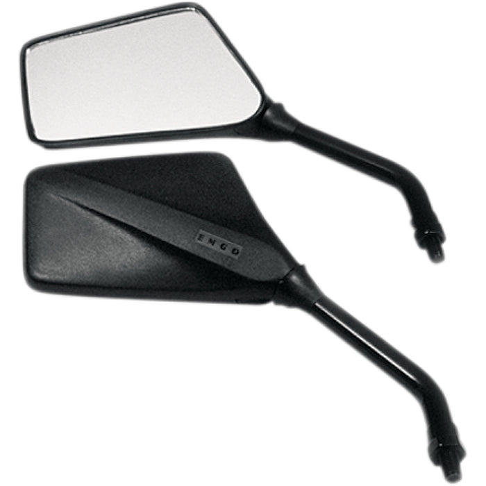 EMGO 2097110 20-97110 Trimline Mirror Mirror - Trimline - Side View - Rectangle - M10 x 1.25 - Black
