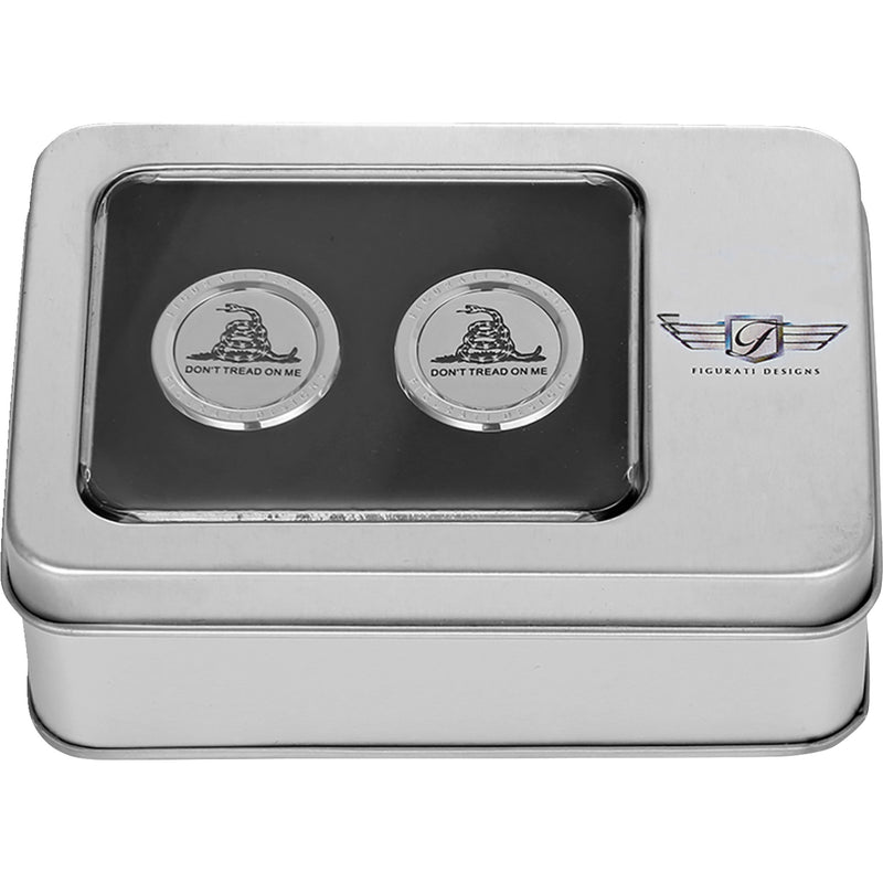 FIGURATI DESIGNS 3550-0333 FD40-DC-2530-SS Docking Covers don't tread on me - short - silver