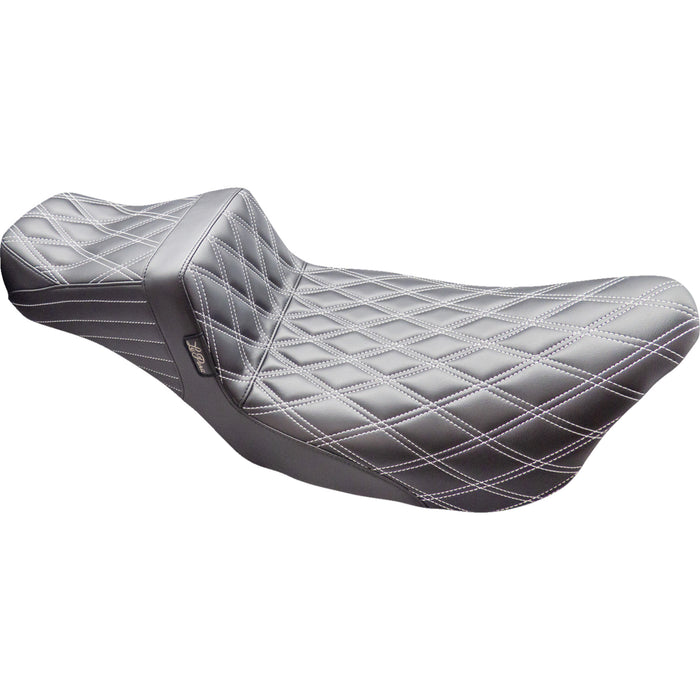 LE PERA 0801-1539 LK-587DLDD TTM-Tailwhip Daddy Long Legs Seat-Double Diamond w/ Titanium Thread - FL '08-'23