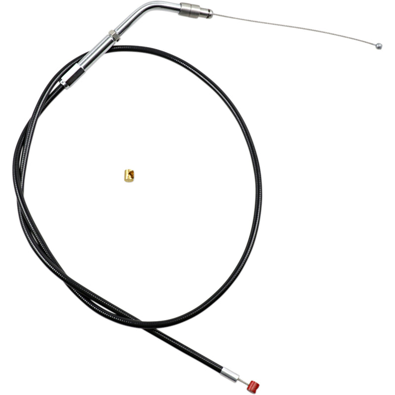 Barnett Black Vinyl Throttle Idle Cable 31-1/2" Length - 101-30-30022 For Harley Sportster 2000-2001