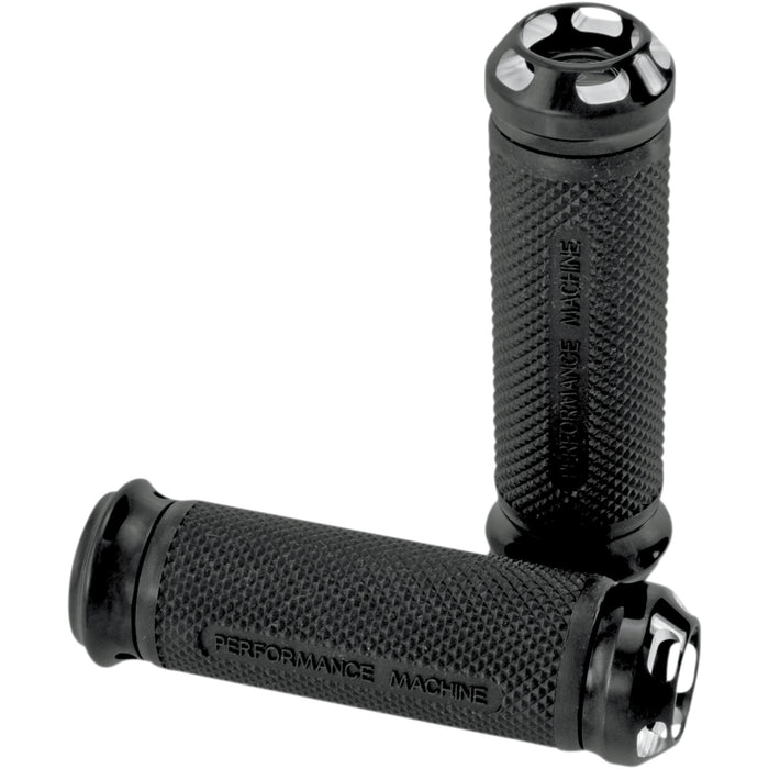 PERFORMANCE MACHINE (PM) 0630-1061 0063-2044-BM Elite Apex Custom Grips - TBW - Black