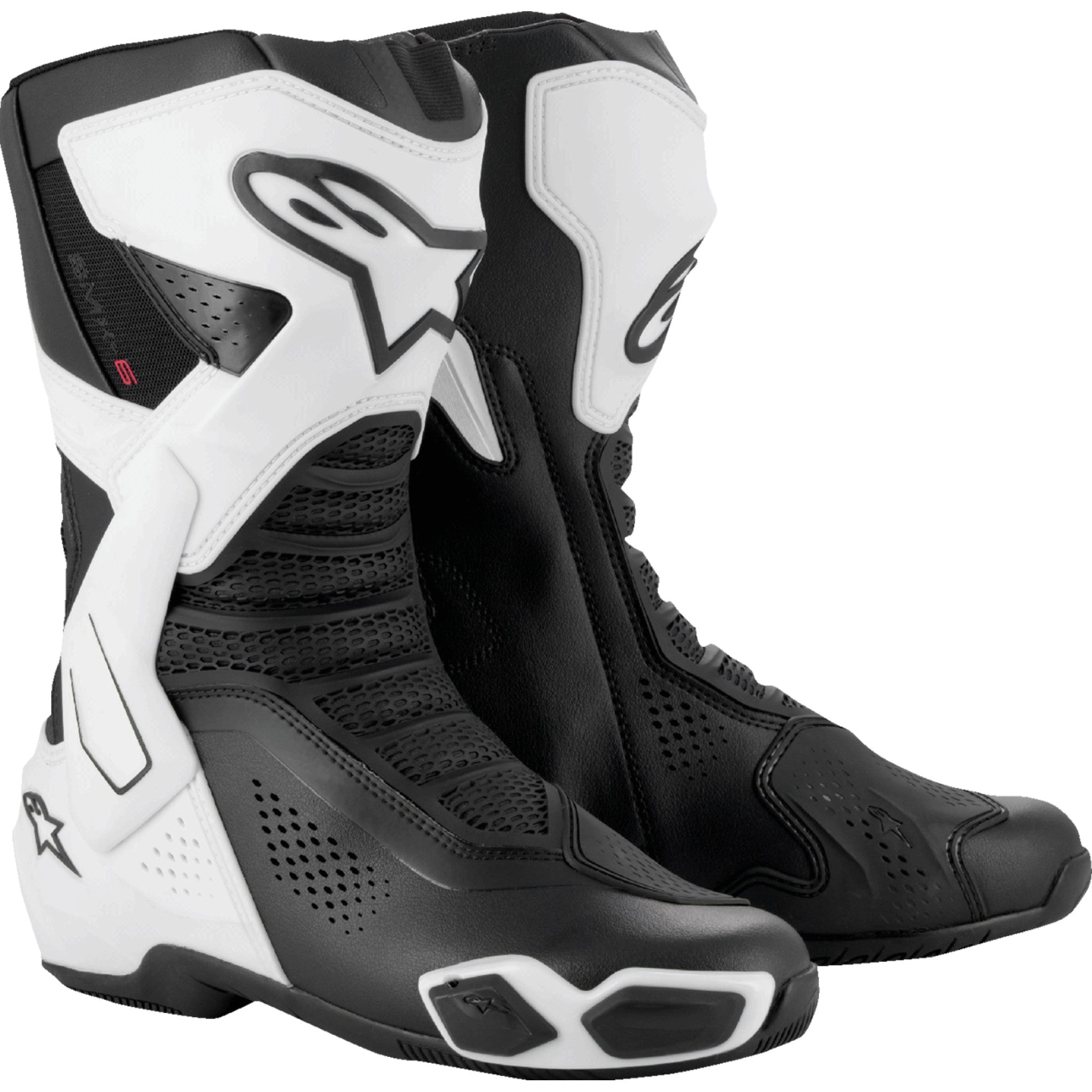 Alpinestars SMX-6 バイクブーツ ブラック/ホワイト 早い者勝ち ALPINESTARS SMX-6 V3 Vented Boots Black/White - US — SpazCycle