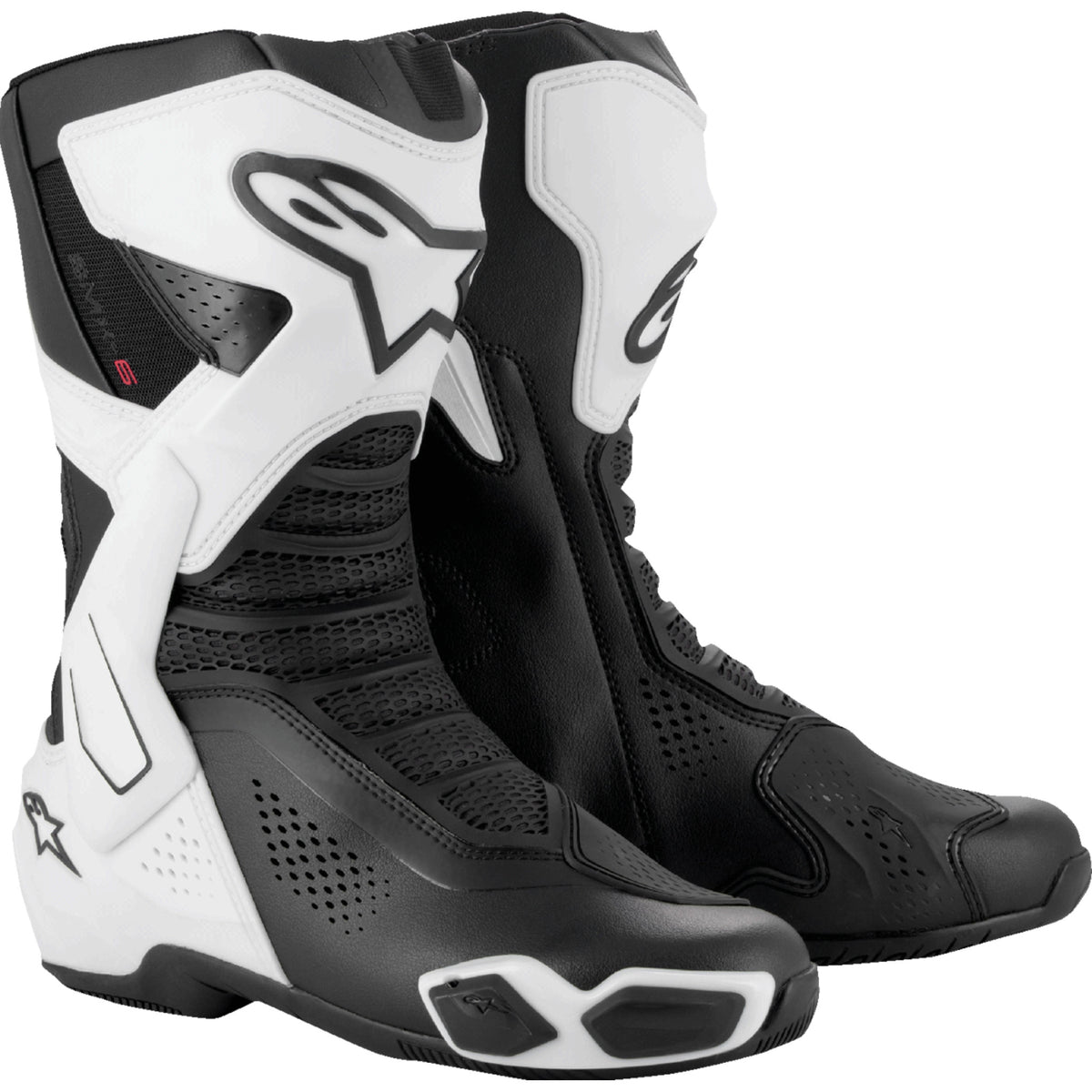ALPINESTARS SMX-6 V3 Vented Boots Black/White - US — SpazCycle