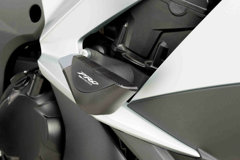 Puig Hi-Tech Parts Frame Sliders PRO Black - 9400N Kawasaki ZX1000G Ninja / ZX1000A Ninja / Ninja 1000SX 2017-2022