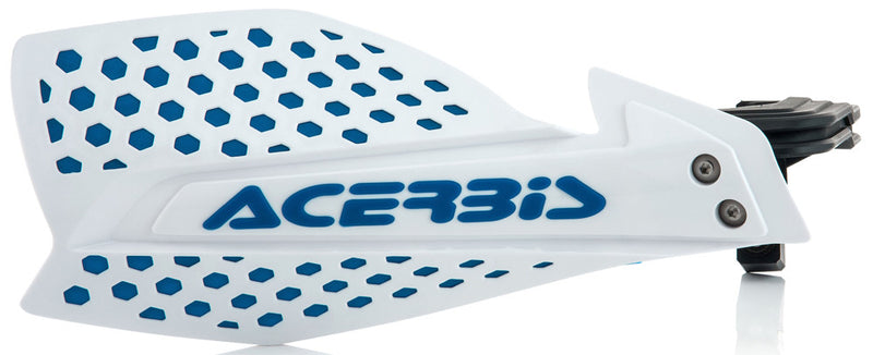 Acerbis Ultimate X Handguard White Blue - 2645481029 For Husaberg Dirt Bikes 1989-2014 | Beta Dirt Bikes 2008-2018 | Aprilia 450 / 550 2006-2013