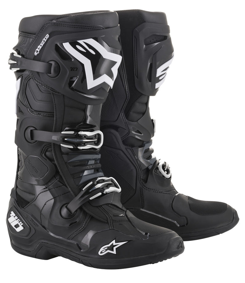 Alpinestars 482-01009 2010020-10-9 TECH 10 BOOTS BLACK SIZE 09