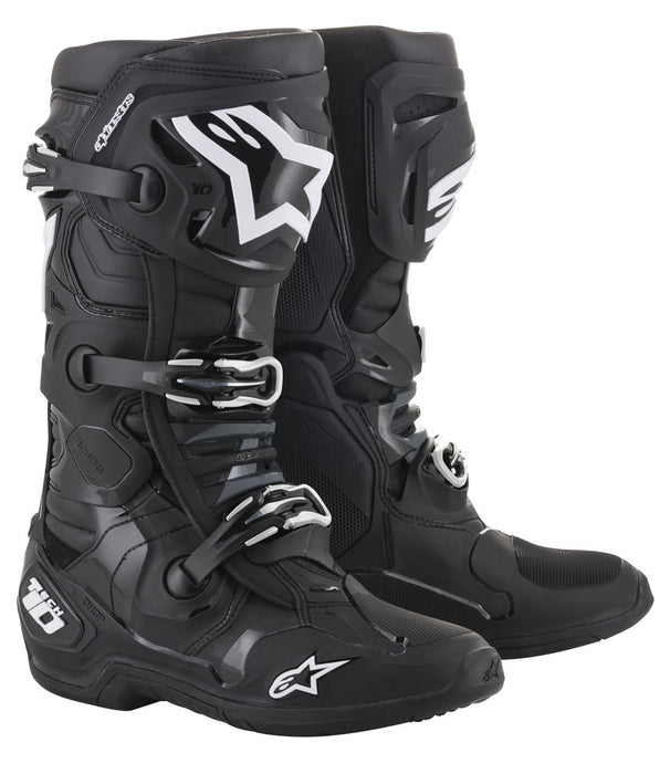 Alpinestars 482-01009 2010020-10-9 TECH 10 BOOTS BLACK SIZE 09