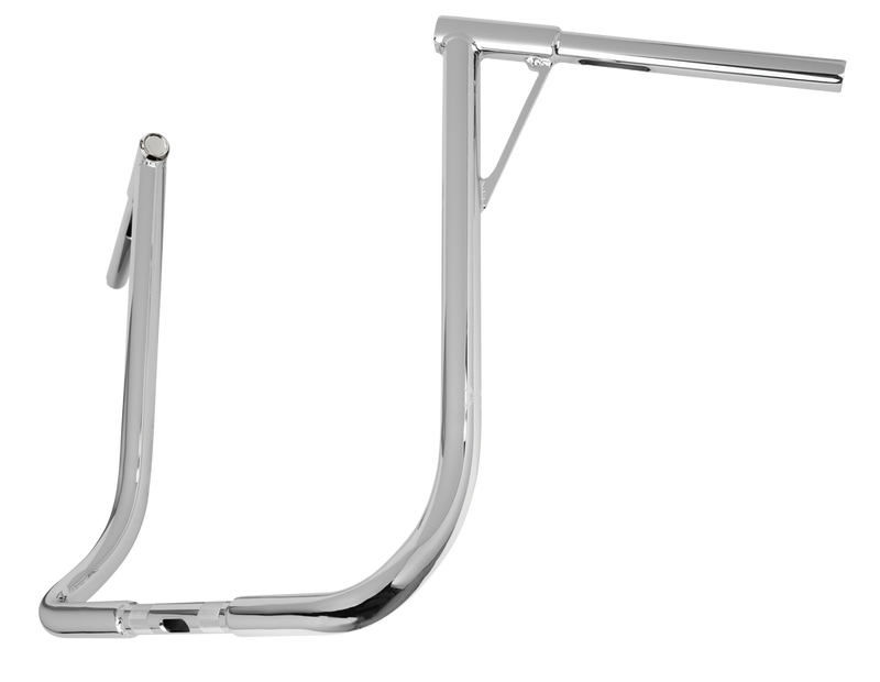 Burly Brand Louie-Bagger 19"BAR 1.25" TBW Chrome - B12-7006C For Harley Touring 1986-2024
