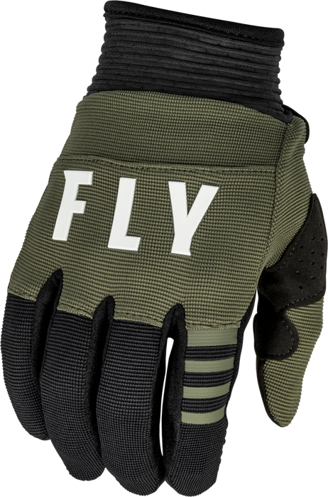 Fly Racing 376-913YS 376-913YS YOUTH F-16 GLOVES OLIVE GREEN/BLACK YS