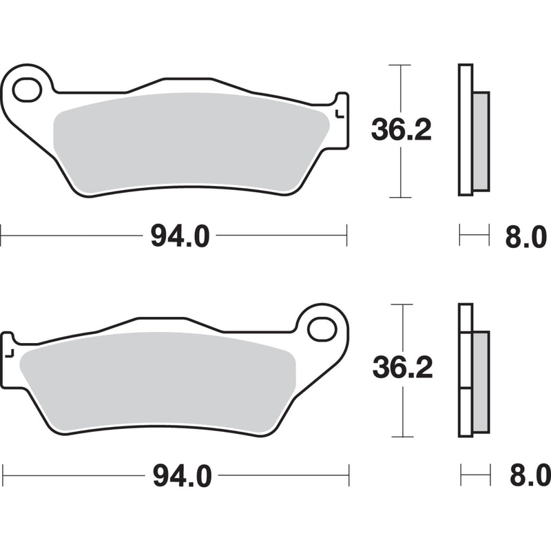 Sbs Brake Pad - 671SI Gas Gas Wild 2003-2009