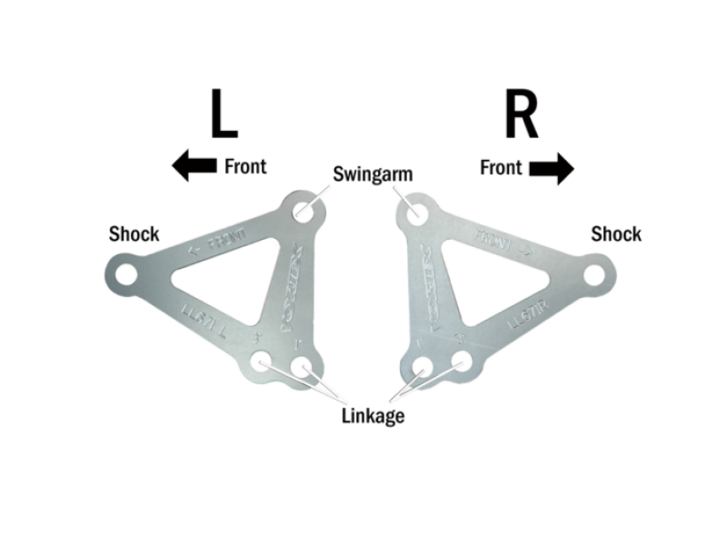 Vortex Racing LL671 99-01,03-05 Yamaha YZF-R6,06-09 YZF-R6 S Lowering Link Kit- Silver - Photo - Primary
