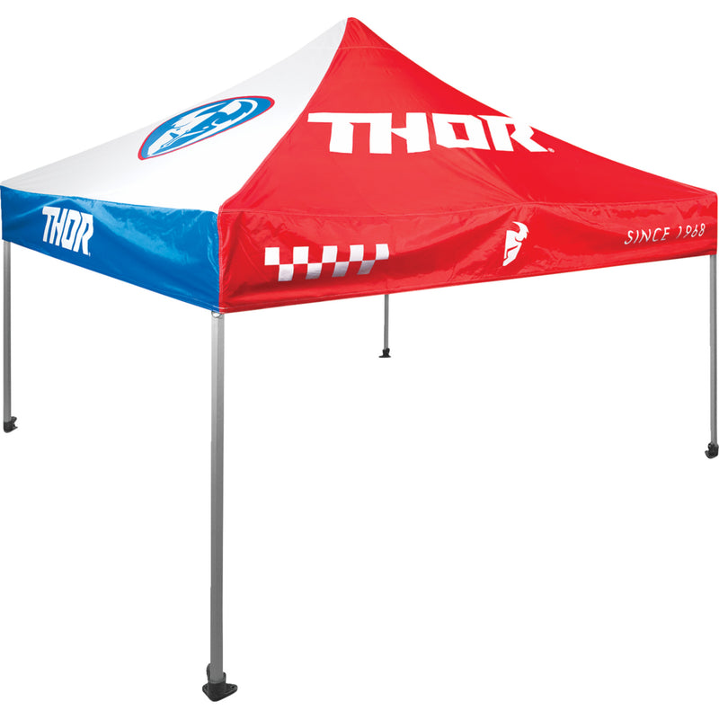 THOR 4030-0066 Collapsible Canopy 10'x10' - red/white/blue