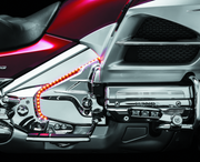 Kuryakyn 7366 Louvered Transmission Cover 01-17 Honda GL1800 Chrome - User 1
