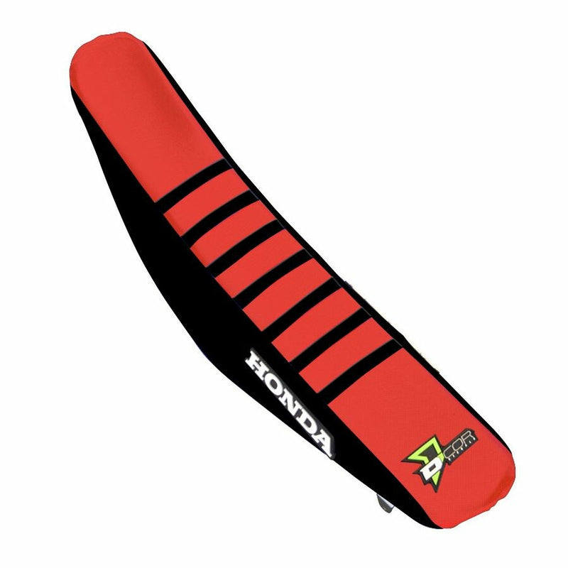 D'cor Visuals D-Cor Seat Cover Black RED Ribs - 30-10-152 Honda CRF150R 2007-2025