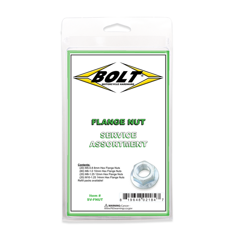 Bolt 021-10000 SV-FNUT FLANGE NUT ASSORTMENT 140 PIECE KIT