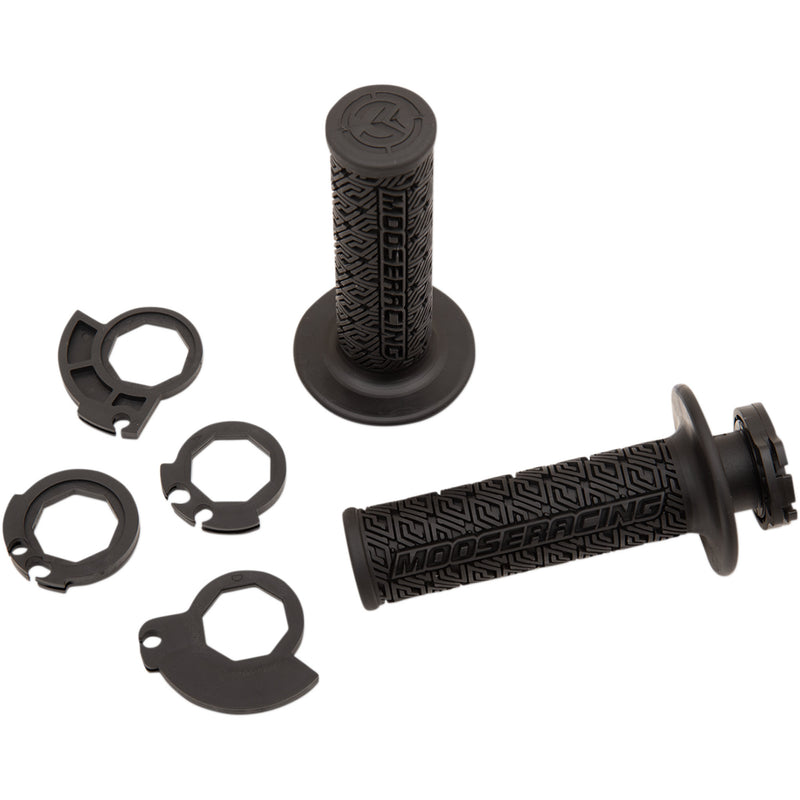 MOOSE OFFROAD 0630-2535 B36MRB-D 36 Series Clamp-On Grips Grips - Lock-On - Black/Gold