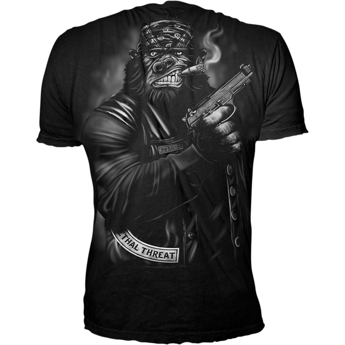 LETHAL THREAT 3030-20228 LT20732XL Pistol Packing Gorilla T-Shirt black - xl