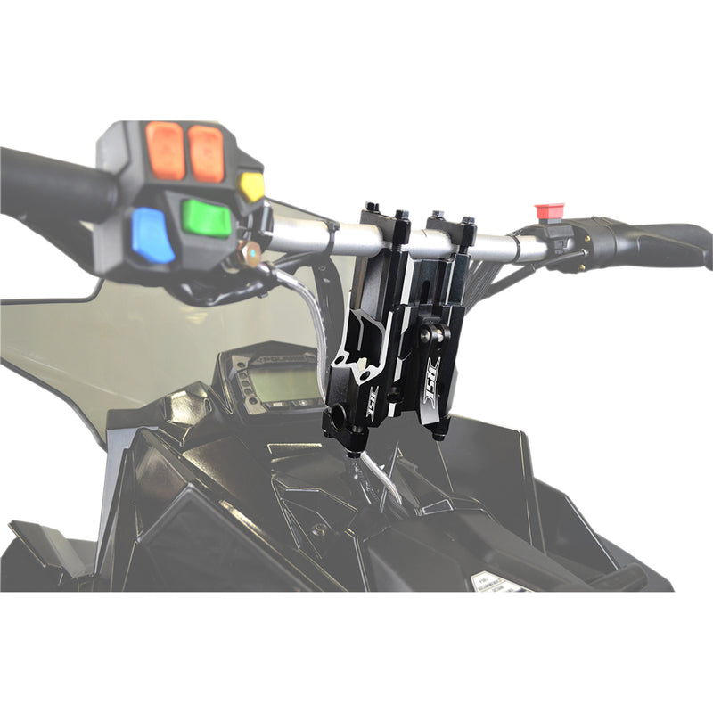 RACE SHOP INC. 0602-1041 RA-58 Adjustable Flex Handlebar Riser Risers - Adjustable - 5" - 8" - Black
