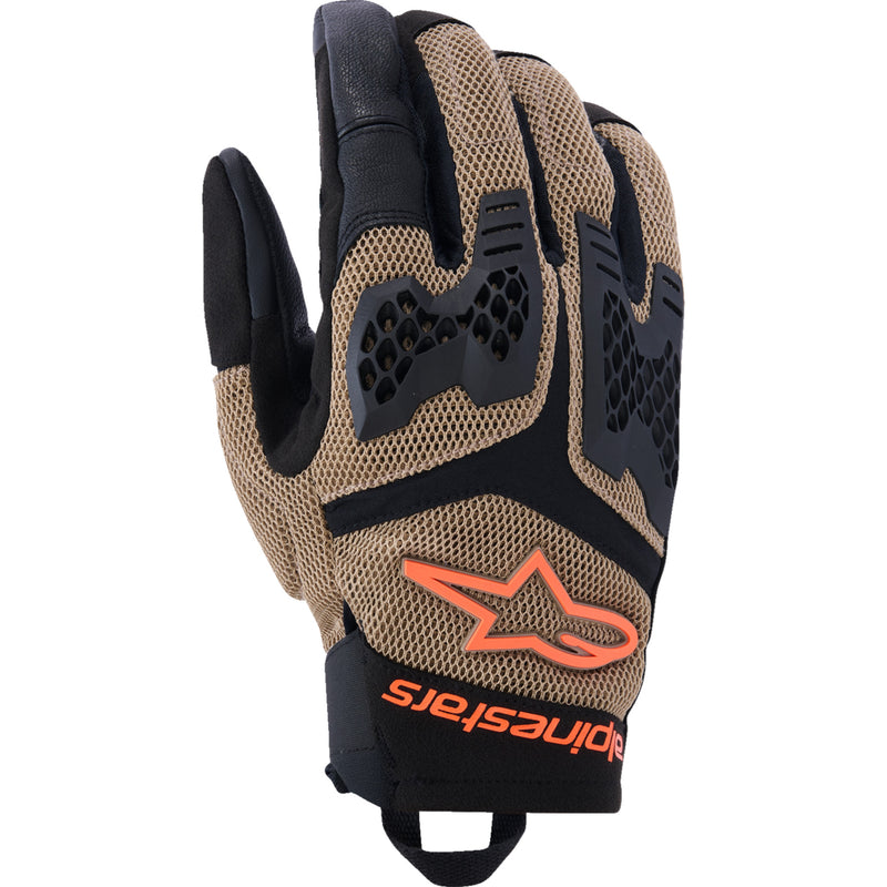 ALPINESTARS Manti Air Gloves Dark - Khaki/Black/Fluo Orange