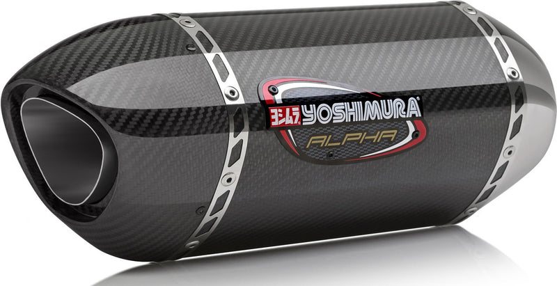 Yoshimura Exhaust Street Alpha-T Slip-ON SS-CF-CF Works - 11670BM221 Suzuki 650 / 650X 2017-2024