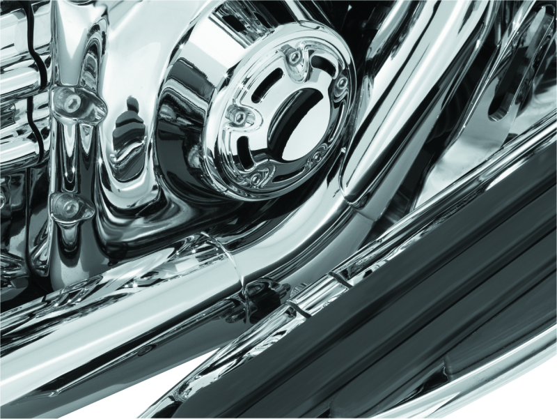 Kuryakyn 9196 Bridge The Gap Heat Shield 93-08 Touring Models Chrome - User 1