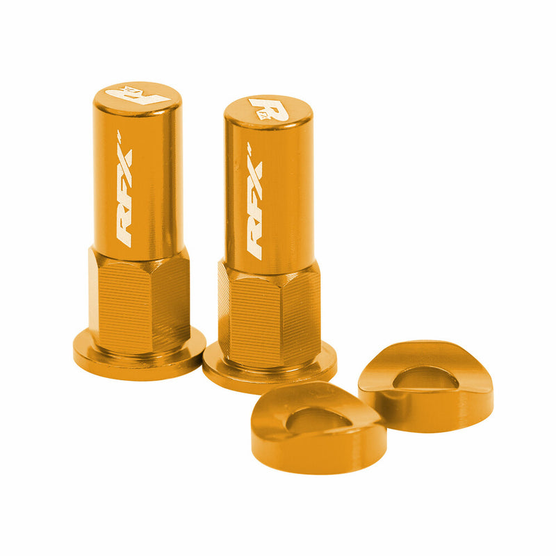 Rfx 739-1067 FXRL 90000 99GD RIM LOCK NUTS & WASHERS 2PCS GOLD