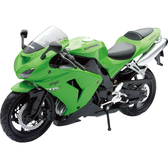 NEW RAY TOYS 7001-0094 42443A Mini Kawasaki Sport Bike Kawasaki ZX-10R Sport Bike - 1:12 Scale - Green