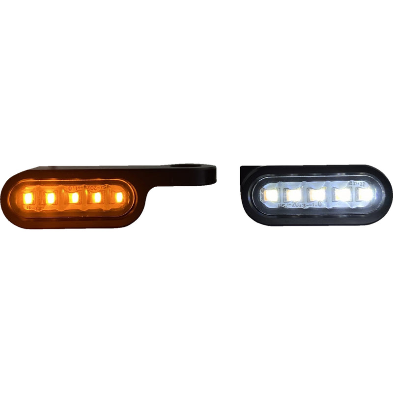 Custom Dynamics Mirror Turn Signals - CD-MMTS-AW-B For Harley Softail 2015-2024
