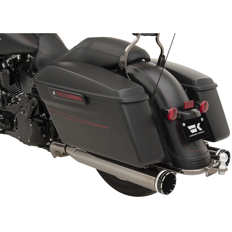 Khrome Werks Dominator Cross-Under Exhaust System - 201830 For Harley Touring 2009-2016