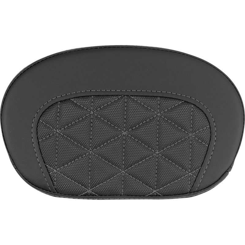 SADDLEMEN 0822-0711 061021102 Mini Contour Sissy Bar Pad tri-gripper - gray stitch