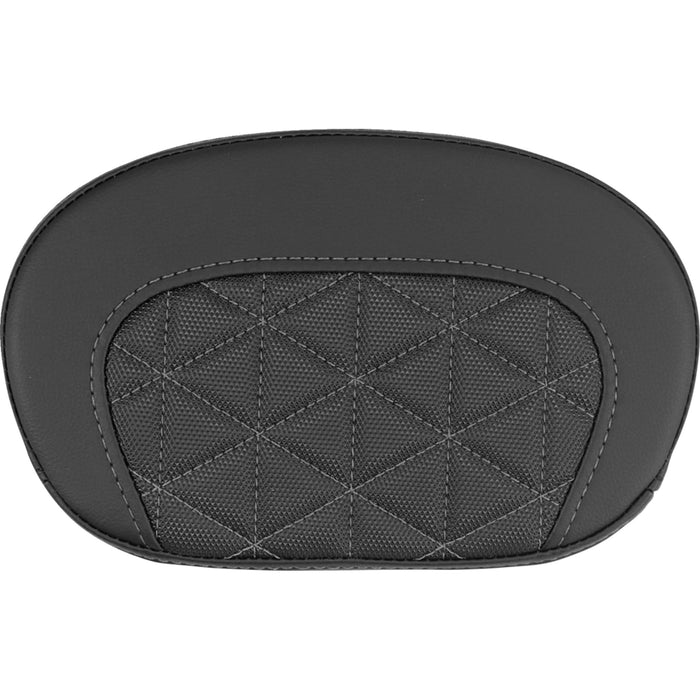 SADDLEMEN 0822-0711 061021102 Mini Contour Sissy Bar Pad tri-gripper - gray stitch