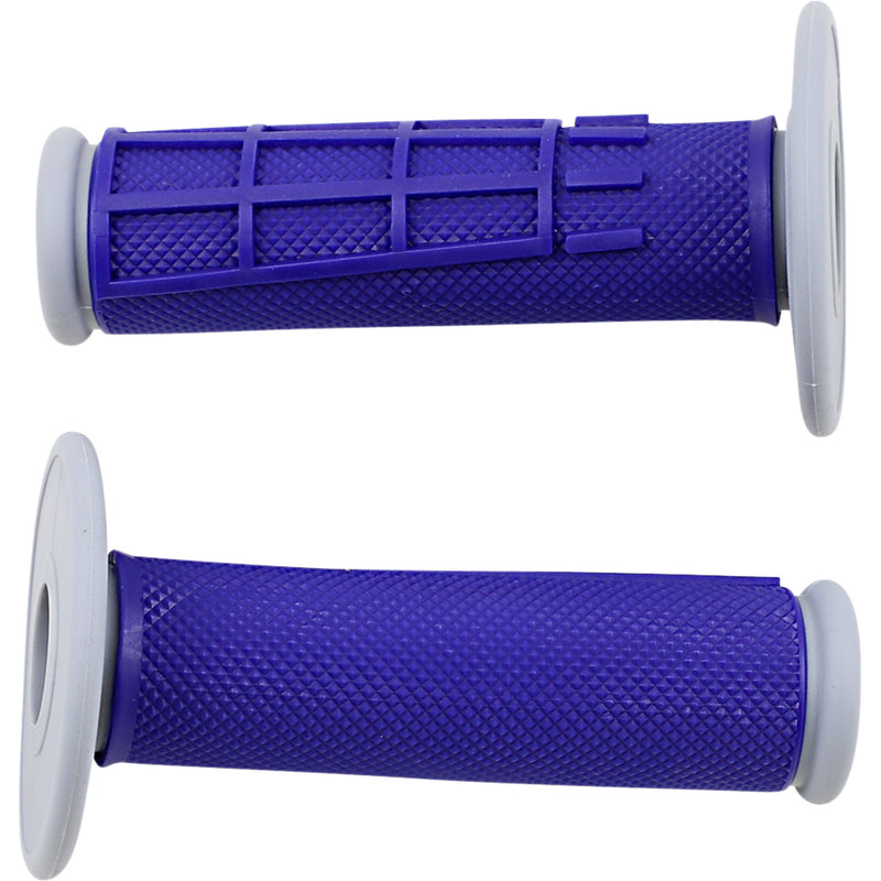 MOOSE OFFROAD 0630-2663 1MG2315-UEM Comp Diamond Half Waffle Grips Grips - Compound - Half-Waffle - Blue