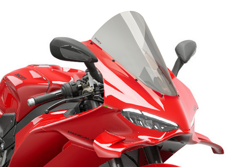 Puig Hi-Tech Parts Windscreen R-Racer Smoke DUC - 22333H Ducati Panigale 2025