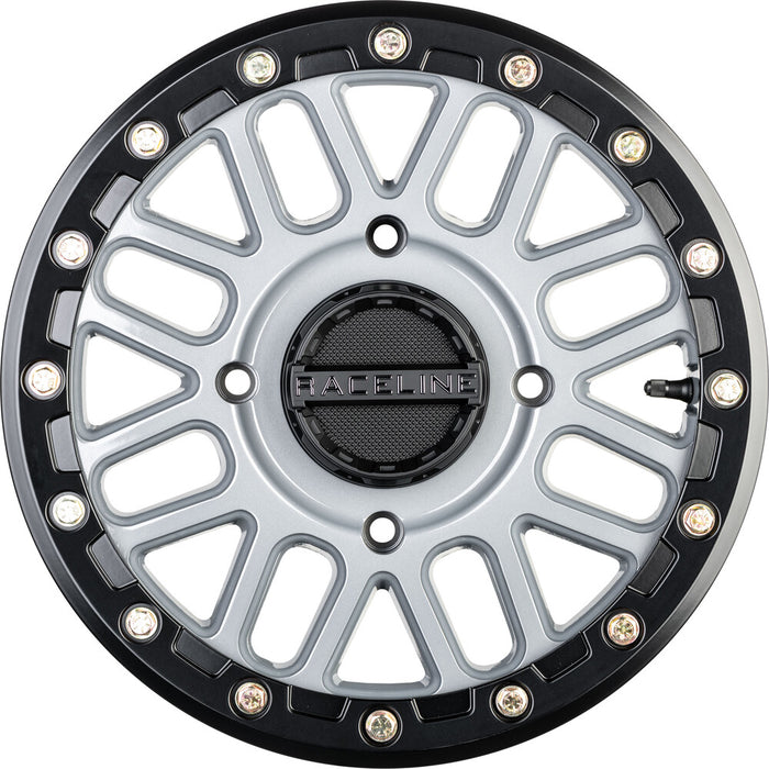 Raceline Wheels 570-1652 A93SG-47056+10 PODIUM BDLK WHEEL 14X7 4/156 5+2 (+10MM) STEALTH GREY