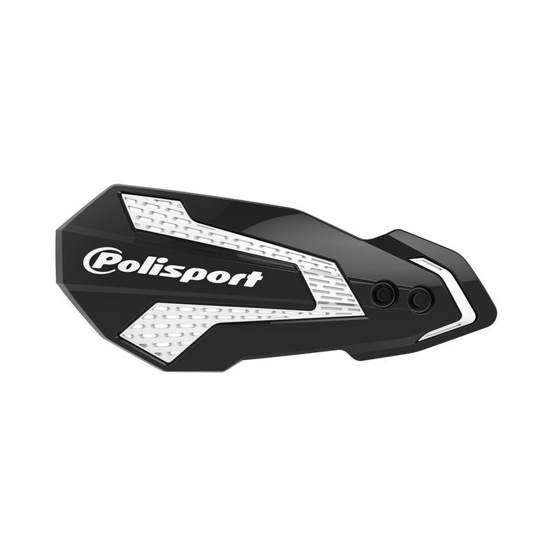 Polisport MX Flow Handguards Black White - 8308200045 Husqvarna Dirt Bikes 2022-2024