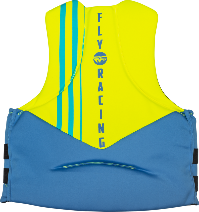 Fly Racing 221-304013X 221-304013X NEOPRENE FLOTATION VEST BLUE/HI-VIS/TEAL 3X