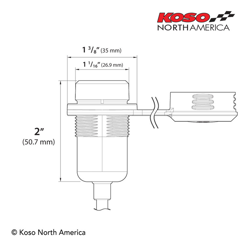 Koso North America 27-5942 KW015010 DUAL PORT USB ADAPTER TYPE A AND C